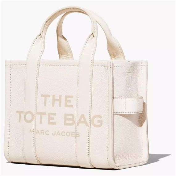 Marc Jacobs The Leather Small Tote Bag, Cotton/Silver